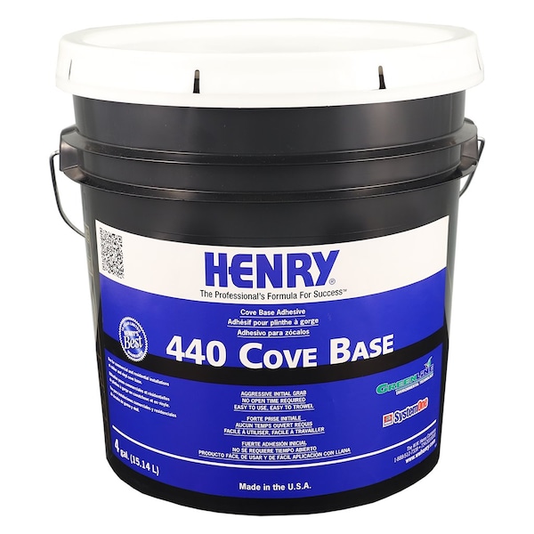 Henry 440 Cove Base Adhesive 4 GAL